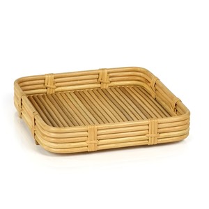 Bandejas de ratán para servir dulces y frutas, suministro al por mayor, organizador de cocina natural, bandeja de almacenamiento tejida - Product Image 4