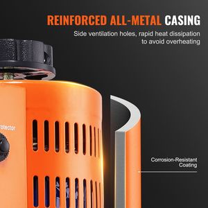 Regolatore di Tensione AC Variabile Automatico 500VA, Alimentatore 3.84A, Ingresso 110V, Uscita 0-130V con 4 Fusibili Extra - Product Image 5