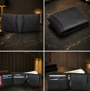 Premium Leather <b>Wallet</b> <b>for</b> <b>Men</b> with <b>RFID</b> Blocking & Coin Pocket Genuine Leather <b>Men's</b> <b>Wallet</b> with Zipper, Card Holder & Cash - Product Image 2