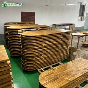 แผ่นไม้สักทรงรีทำจากไม้สักสีทองแบบพรีเมี่ยม - Product Image 6