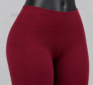 Ensemble de yoga pour femme : Leggings taille haute longs et haut à col roulé à manches longues, 2 pièces en polyester avec fermeture éclair et bretelles non convertibles - Product Image 5