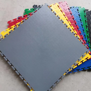 กระเบื้องปูพื้นโรงรถแบบประกบกัน PVC อุตสาหกรรม ลายตาราง/เพชร/ลายกันลื่น หนา 6 มม. พื้นพลาสติกสำหรับโรงงาน - Product Image 1