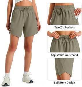 Shorts de sport légers et confortables pour femmes, 5 pouces, en polyester, pour la gym et les activités sportives - Product Image 4