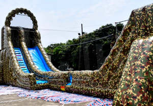 Tobogán Inflable con Circuito de Obstáculos - Parque de Aventuras al Aire Libre 3 en 1 - Product Image 3