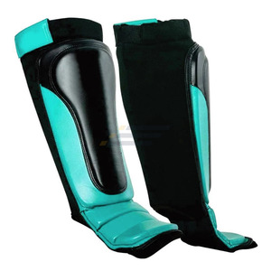Protège-tibias de boxe MMA en cuir avec cadre en aluminium léger et fermeture à lacets pour hommes et femmes – Protection professionnelle pour le kick-boxing - Product Image 5