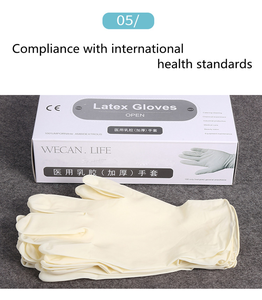 Guantes de Látex Desechables con Polvo/Sin Polvo, Precio de Fabricante, Caja de 100 Unidades, Múltiples Usos para Exámenes, Laboratorio, Cocina, Hogar - Product Image 6