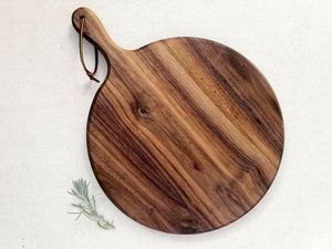 Classic Round <b>Wooden</b> Eco-friendly Chopping Board 1.5cm Thick Food Safe for Kitchen Use <b>Slicing</b> Dicing Chopping and Serving - Product Image 6