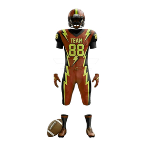 Maillot de football américain à séchage rapide, ajustable, en tissu mesh premium respirant, grandes tailles, numérotation personnalisée, USA. - Product Image 3