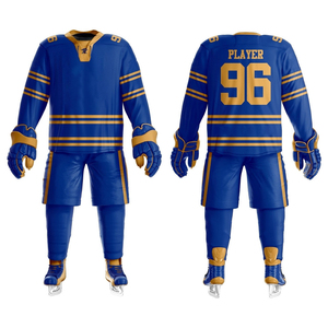 Uniforme de Hockey sobre Hielo, Ropa Deportiva Activa, Impresa y Personalizable, Ropa de Alto Rendimiento para Actividades y Eventos de Equipo, 100% Poliéster - Product Image 1