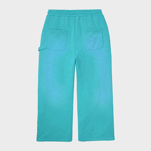 Low MOQ Wholesale Sun Faded Sweat Pants Men Polyester Cotton Acid Washed Joggers Unisex Apparel Trousers Pant For Men - Product Image 2