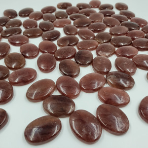 หินควอตซ์ขัดเงาสำหรับทำสมาธิรักหินกึ่งมีค่าธรรมชาติทรงรีหินควอตซ์ขัดเงา - Product Image 6