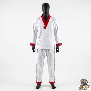 Dobok de Karate OEM con Logotipo Personalizado, Poliéster/Algodón, Impermeable, Transpirable, Uniforme de Práctica para Escuela/Academia, Suministro al por Mayor - Product Image 2