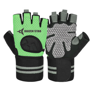 Gants de sport Daizen Star International à demi-doigts, en maille respirante, antidérapants, avec sangle de poignet réglable, pour entraînement fitness, unisexe - Product Image 3