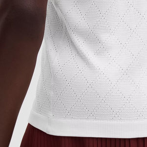 Polo en maille diamantée Premium Swiftly pour femme, respirant, extensible, séchage rapide, haut décontracté performant, option logo personnalisé - Product Image 6