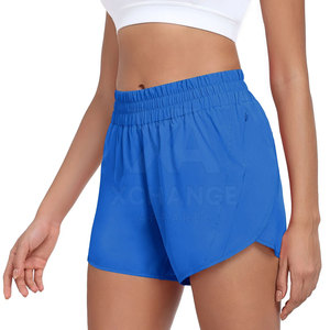 Shorts de course légers, respirants et écologiques pour femmes, séchage rapide, taille haute, effet délavé, pour activités de plein air, gym, fitness, entraînement et usage décontracté - Product Image 2