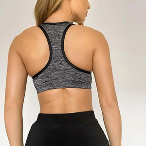 Soutien-gorge de yoga sans couture pour femme, brassière de sport à fort impact, haut court respirant et à séchage rapide pour le fitness et l'entraînement en salle de sport - Product Image 4