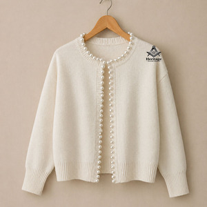HMR Wholesale Winter Delta Sigma <b>Cardigan</b> <b>Sweater</b> With Custom Colour Embroidery Knit <b>Sweater</b> Sorority University College <b>Sweater</b> - Product Image 1