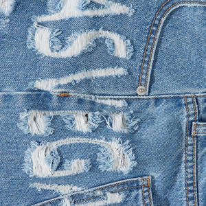 Nouveauté : Ensemble short en jean pour femme avec logo personnalisé, taille élastique, en polyester et coton, qualité supérieure - Product Image 6