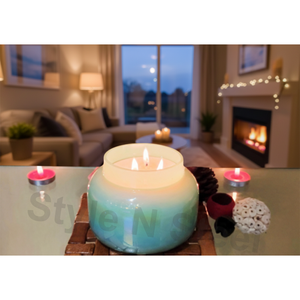 Vela en frasco SPECTRA, opción de decoración para el hogar, bodas, Navidad, Pascua, cumpleaños y San Valentín - Product Image 1