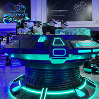 Cinéma de réalité virtuelle commercial avec chaise rotative, 5 joueurs, simulateur de jeu à 360 degrés, équipement de jeu VR UFO, borne d'arcade VR