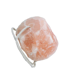 Bloc de sel rose de l'Himalaya naturel avec corde, complément minéral pour animaux (bovins, chevaux, chiens) - Product Image 3