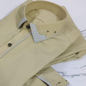 Chemise formelle en coton bleu pour homme, coupe classique, sans plis, pour l'Inde et le Pakistan, tenue décontractée - Product Image 6