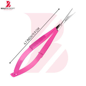 Ciseaux à ressort micro Spring Stitch 5.5 avec lames extra-affûtées à pointe fine, en acier inoxydable, pour la beauté des ongles - Product Image 5