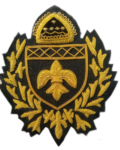 Parches Bordados a Mano Personalizados con Hilo Metálico, Corona Real, Bordado 3D en Dorado y Plateado, Insignias de Moda para Uniformes - Product Image 4