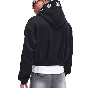 New Design Men's Fleece <b>Drop</b> Shoulder Oversized <b>Box</b> Hoodies High Quality Cotton/Polyester Heavyweight Blank Contrast Hoodie - Product Image 2