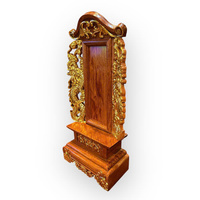 Plaque commémorative gravée sur mesure, en bois de Huong massif sculpté avec précision, Tam Viet A150, durable, forme irrégulière, pour table.