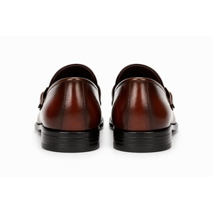 Calzado Elegante para Boda, Zapatos de Cuero Genuino Color Negro, Transpirables, de Piel de Vaca, Sin Cordones, para Hombres, para Fiestas, Venta al Por Mayor - Product Image 4