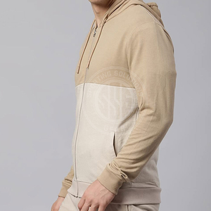 เสื้อฮู้ดซิปเต็มตัวผู้ชายสุดเท่ ผ้าเนื้อบางเบา สวมใส่สบาย เหมาะสำหรับใส่ลำลอง เดินทาง และเป็นชุดพื้นฐานสำหรับสตรีทแวร์ - Product Image 3