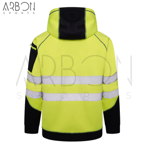 <b>Waterproof</b> High Visibility Neon <b>Yellow</b> Reflective Safety <b>Jackets</b> Workwear Construction Protective Gear For Wholesale Rate - Product Image 2