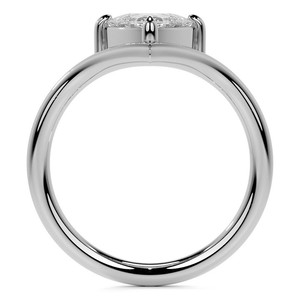 Anillo de Moissanita con Corte Trillón, Plata de Ley 925, Chapado en Oro Blanco, Engaste de Garras, Certificado, de Lujo para Compromiso, Boda y Novia - Product Image 4