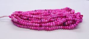 AAA Hot Pink <b>Opal</b> Smooth Rondelle Shape Beads 8-9 MM Shaded Pink <b>Opal</b> Gemstone Beads 16 Inch Natural Pink <b>Opal</b> Plain Rondelle - Product Image 2