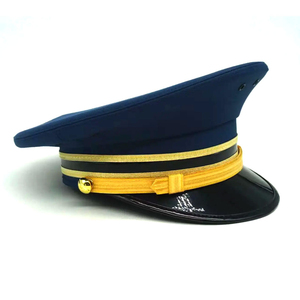 Casquettes à visière brodées sur mesure avec écusson en bullion blanc, chapeaux uniformes de haute qualité, coupe structurée, vente en gros, fabricant en vrac - Product Image 4