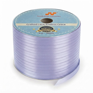 6mm Lavender Single Face Satin <b>Ribbon</b> Customizable Wholesale 350 Meter Roll for <b>Wedding</b> Favors Spa Gift Boxes Retail Packaging - Product Image 4