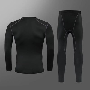 Custom Wholesale Mens <b>Compression</b> <b>Shirt</b> & Tights Breathable Eco-Friendly Quick Dry Fitness Apparel for Gym Running & Training - Product Image 4