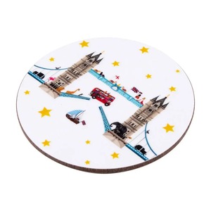 Posavasos de MDF con Diseño de Lugares Emblemáticos de Londres para el Hogar, Cocina, Cafetería, Restaurante, Hotel y Oficina, Venta al Por Mayor - Product Image 1