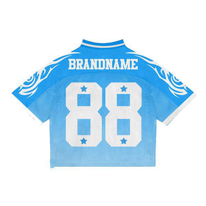 Dernier design de maillot de football américain personnalisé, 100% polyester, avec logos brodés personnalisés - Product Image 6