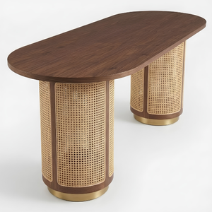 Mesas de exterior modernas y elegantes con una combinación de madera de teca y ratán a un precio asequible - Product Image 4