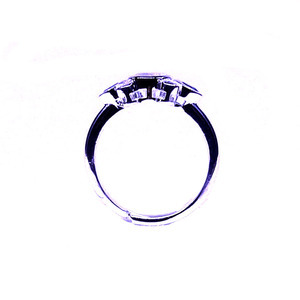 Wedding Wear 925 Sterling <b>Silver</b> Blue Topaz <b>Emerald</b> Gemstone <b>Silver</b> Plated Jewelry Women Wear <b>Ring</b> - Product Image 2