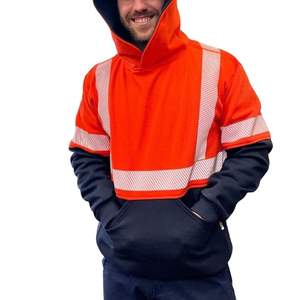 Sudadera con Capucha de Alta Visibilidad para Hombre, Ropa de Trabajo Reflectante, Sudadera de Seguridad, Fabricante OEM de Marca Privada para Hombre - Product Image 2