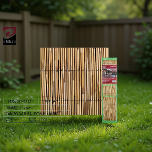 CANIZO NATURAL DOBLE 1.5X3M Cadre en bambou tressé écologique pour clôtures, treillis et portails -26202 - Product Image 3