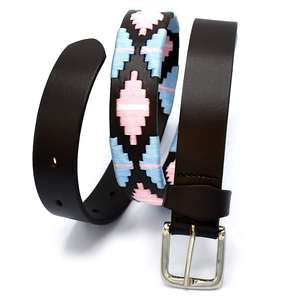 Cinturón de Polo de Cuero Argentino para Jinete Ecuestre, Hecho a Mano con Cuentas, 1.5 Pulgadas de Ancho, Cuero Genuino de Vaca Argentina de Primera Calidad - Product Image 6