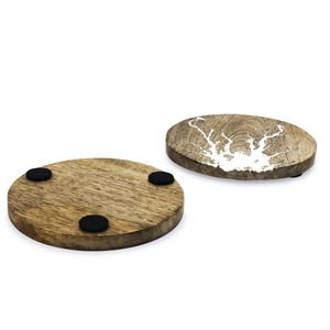 Posavasos de Madera Modernos y de Lujo, Ecológicos, Duraderos, Resistentes al Calor, No Tóxicos, Accesorio de Cocina, Varios Tamaños, KISWAH CRAFT, Precio Razonable - Product Image 3