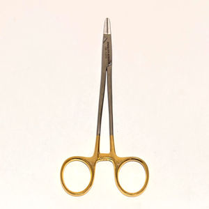 Pinzas Portaagujas Quirúrgicas de Alta Calidad 2026 al por Mayor, Rectas TC, Doradas, 230 mm (9 Pulgadas), Pinzas Ryder TC 13CM - Product Image 1