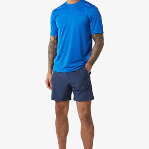 Ensemble T-shirt et short pour homme, col montant, tissu rafraîchissant, style hip-hop, plage, été, très vendu, écologique, séchage rapide - Product Image 1