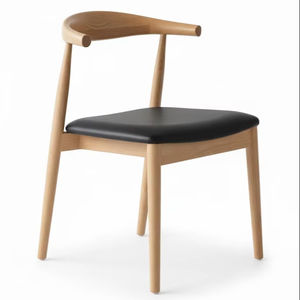 Silla de Comedor Moderna y Contemporánea, Ecológica, Tapizada, de Madera de Fresno, Acabado NC, Estructura KD, para Hogar, Oficina, Centro Comercial, Apartamento - Product Image 1