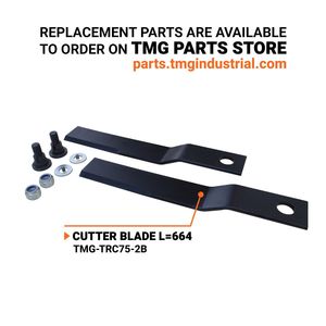 Trincia Rotante Serie Pro 68 a 3 Punti per Trattori da 25-90 CV, 540 RPM, con Frizione a Slittamento e Albero PTO TMG TRC75 - Product Image 5